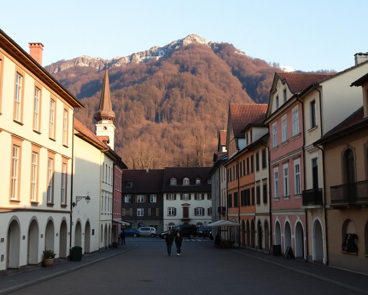 Vista turística de Brașov, Rumanía