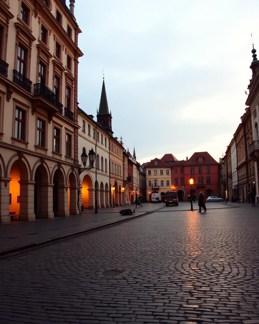 Vista turística de Cracovia, Polonia